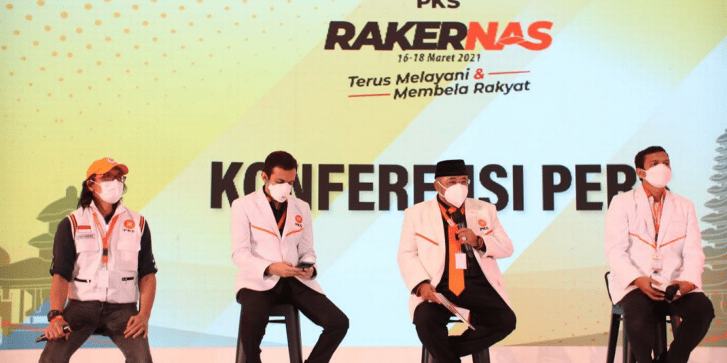 Konferensi Pers Hasil Rakernas PKS 2021 yang disampaikan Sekjen PKS Habib Aboe Bakar Al Habsy (PKSFoto)